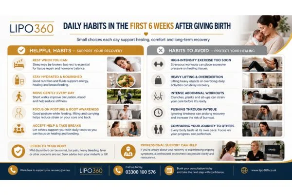 What to Do (and Avoid) in the First 6 Weeks After Giving Birth To Avoid Diastasis Recti 3 First 6 Weeks After Giving Birth To Avoid Diastasis Recti Dartford : Daily Habits in the First 6 Weeks After Giving Birth